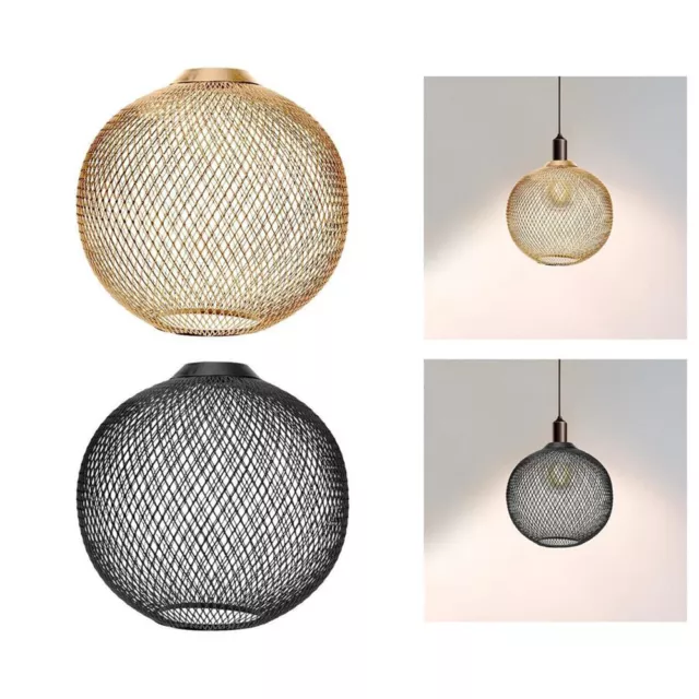 Hollow Out Metal Pendant Lamp Shade Ceiling Light Shade Cover Retro Chandelier