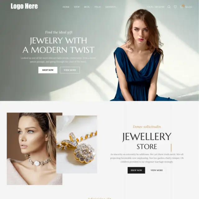 Jewellery Store Web Design with Free 5GB VPS Web Hosting