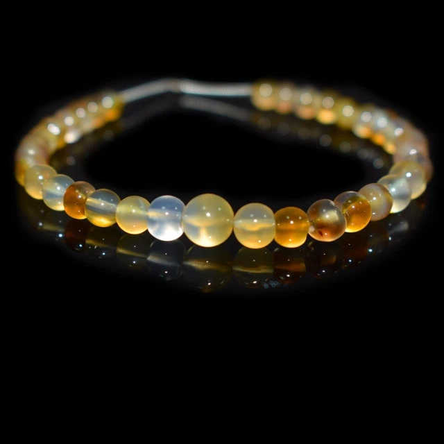 Perles Rondes En Fluorite Bleue Naturelle Qualité AAA - Tailles 4mm, 6mm, 8mm - Pour Création Bijoux