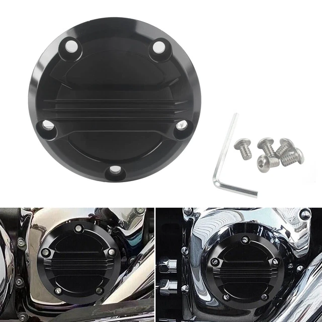 BLACK TIMING POINTS Cover For Harley Softail Dyna Touring Street Glide
