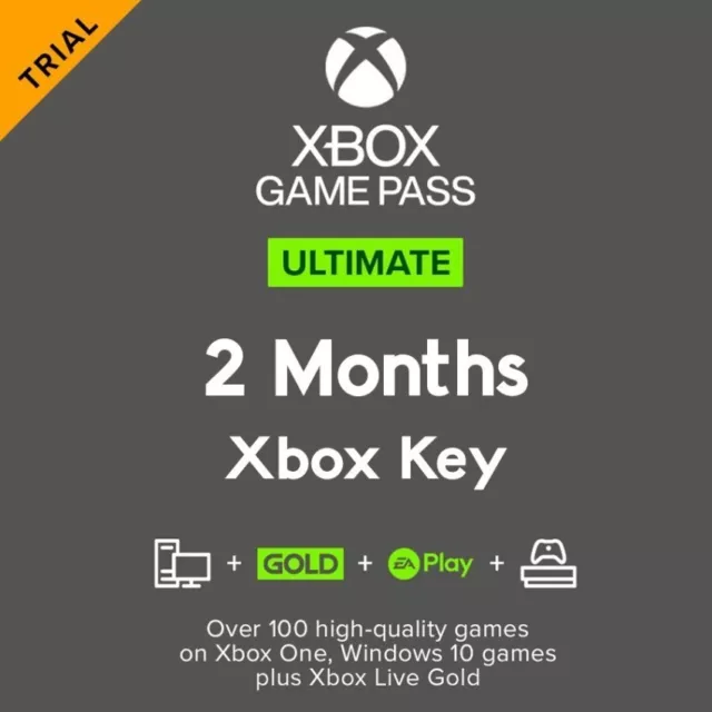 Xbox Game Pass Ultimate 2 Meses Trial ENTREGA INMEDIATA
