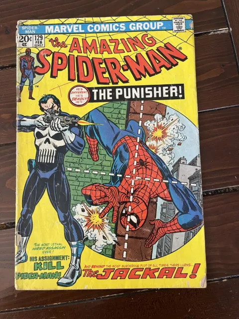 Amazing Spider-Man #129 1974 1st appearance of THE PUNISHER