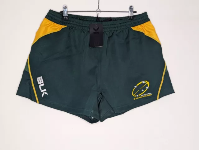 Australian Schools Rugby Union Player Issue Shorts BLK Size L NWT