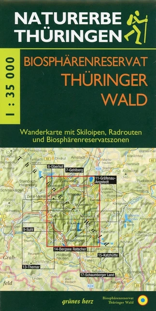 Verwunderlich Karte Vom Thringer Wald Bild