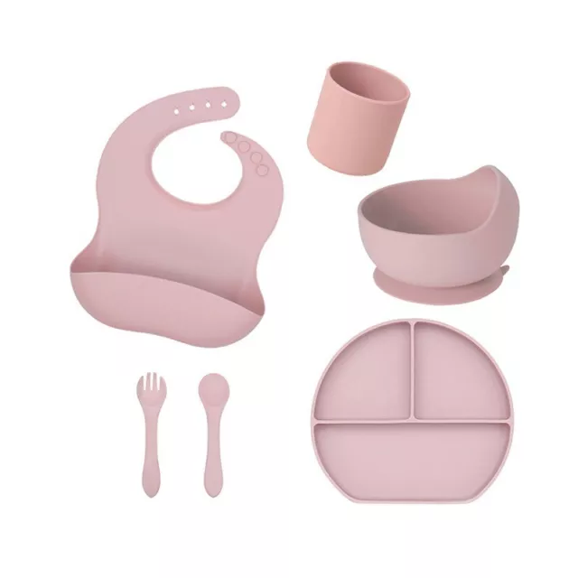 BABY feeding set 6-12 months Silicone bebe essentials Suction Plates and Bowls f