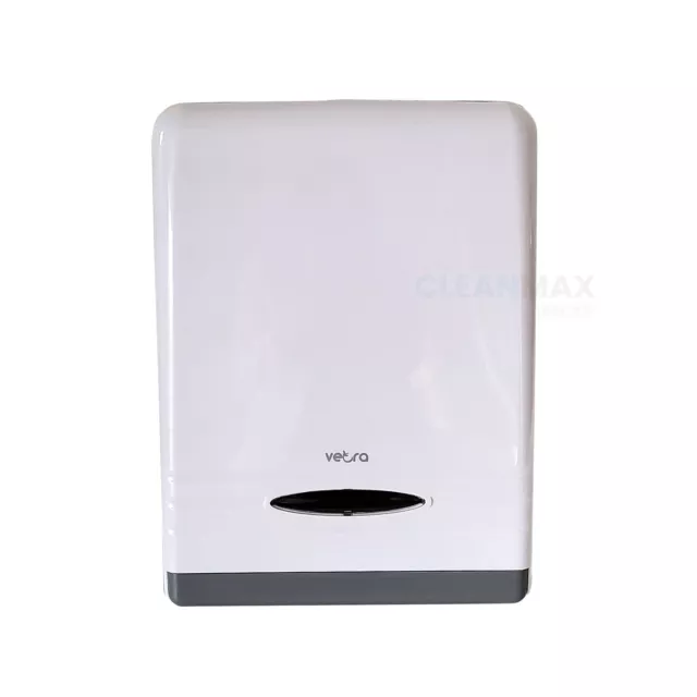Veora ABS Plastic Ultraslim & Multifold Hand Paper Towel Dispenser, White