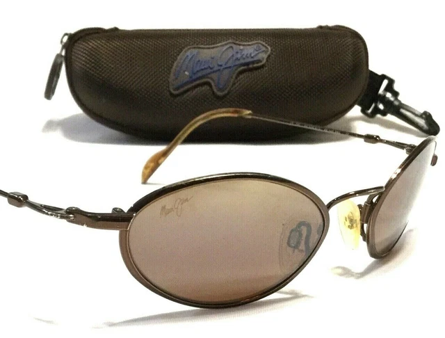 MAUI JIM OAHU SUNGLASSES Copper Frames Bronze Polarized Lenses MJ 301-23