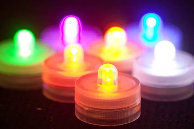 LED Sumergible Luces 08 Colores Se Vende En Paquetes De 12