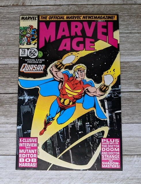 Marvel Comics Marvel Age # 78 Quasar Preview