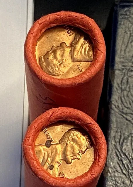 One (1) Shotgun Roll 1968-S Lincoln Memorial Cents Unc BU 50 Coins