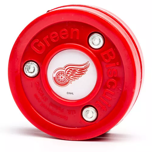 Green Biscuit NHL Street Hockey Training Puck Stick Handling Detriot Red Wings 2