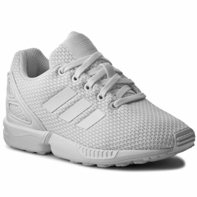 Scarpe Adidas Zx Flux Bambino Bambina Unisex C S76296 Bianco White Originals