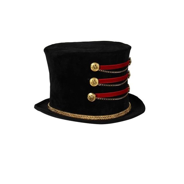 RINGMASTER TOP HAT Circus Topper Greatest Shiowman Fancy Dress ...