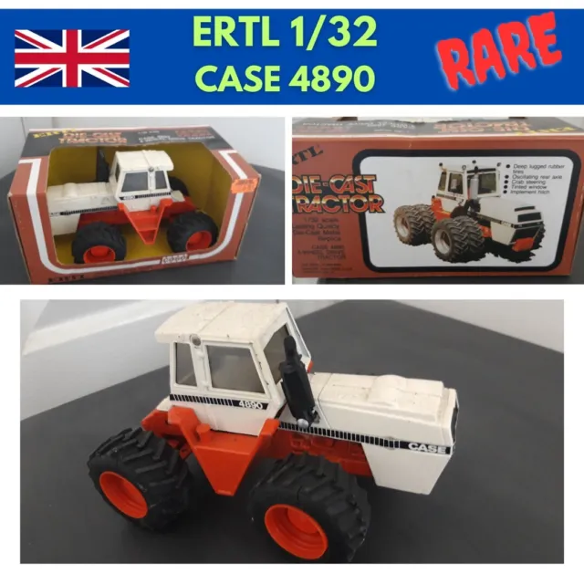 Case 4890 Four Wheel Steer Tractor ERTL 1/32 scale in box