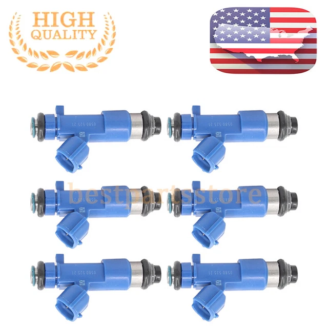 6X FUEL INJECTORS 550cc 14002AN001 16600JF00A For Infiniti G37 Nissan