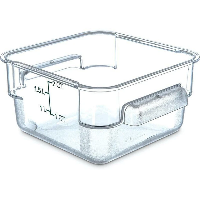 Carlisle 1072007 2 Quart Square Food Storage Container
