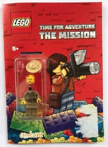 Lego Book With Figure Time for Adventure The Mission Minifigure