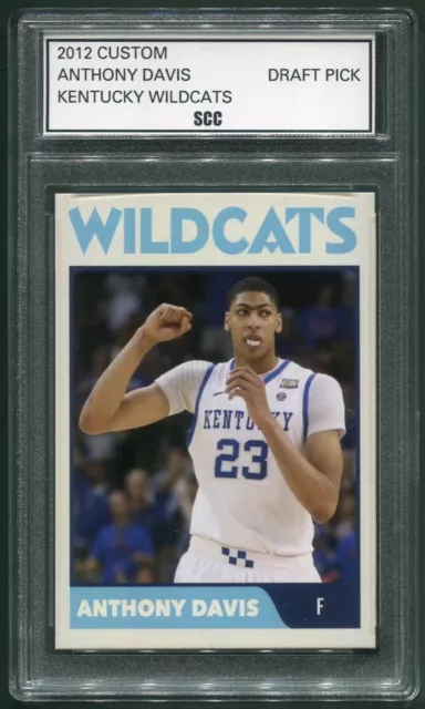 Custom 2012 Anthony Davis Kentucky Wildcats Draft Pick College Basketball Card