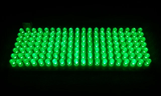 Green LED Panel - For Light Show Effect 20x7 - 24V DC power