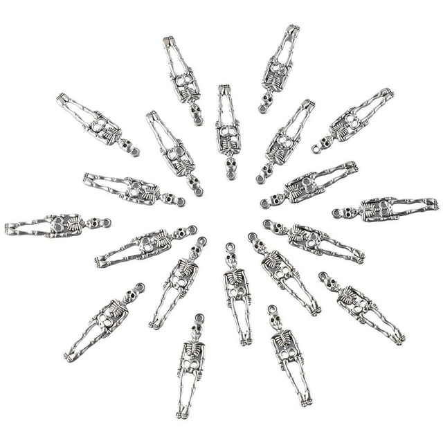 Legierung Skelett Körper Schädel Charms  Ohrring Schmuck herstellung