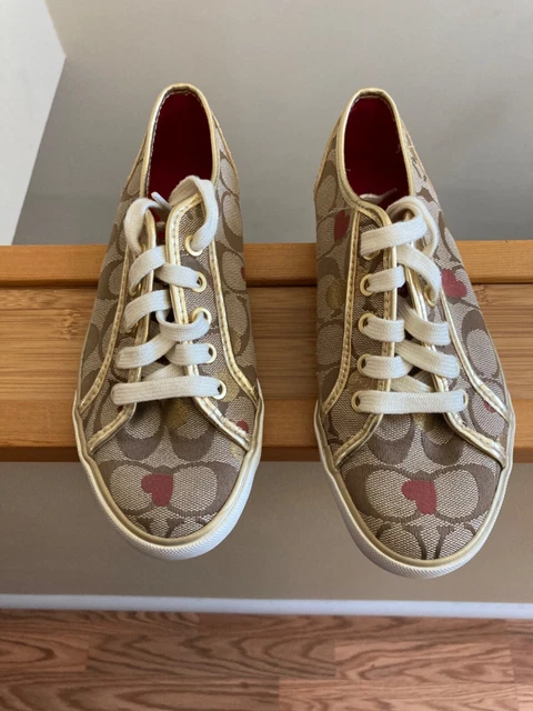 Authentic Coach "Dee" Women's Sneakers Secret Admirer Q998 5B