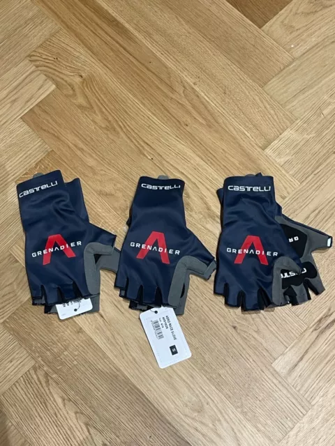 Ineos Grenadiers Castelli Aero Mits Short Fingered Gloves SIize S