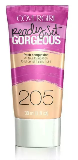 Covergirl Ready Set Gorgeous Fresh Complexion Foundation 205 Natural Beige