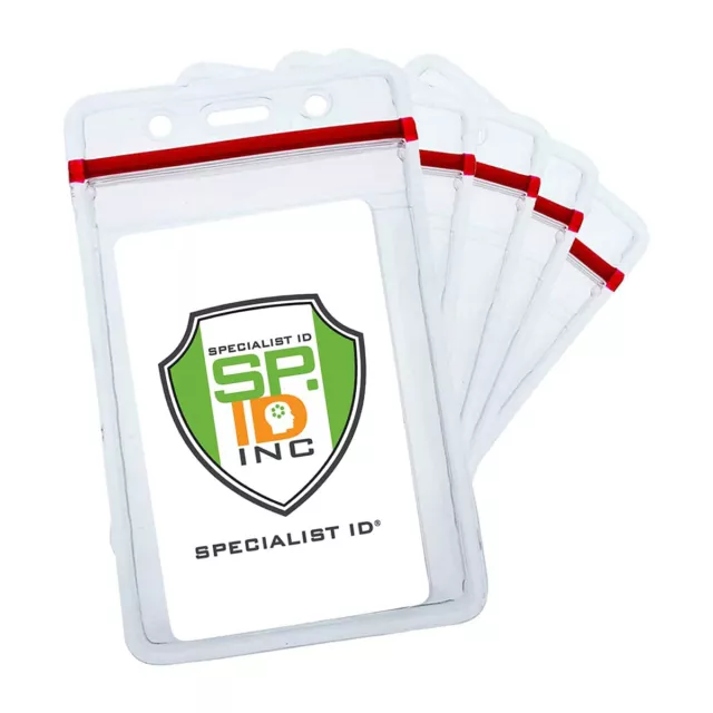 SPECIALIST ID SPID-0065 Frosted Vertical Rigid Plastic Badge Holder - Clear  $6.59 - PicClick