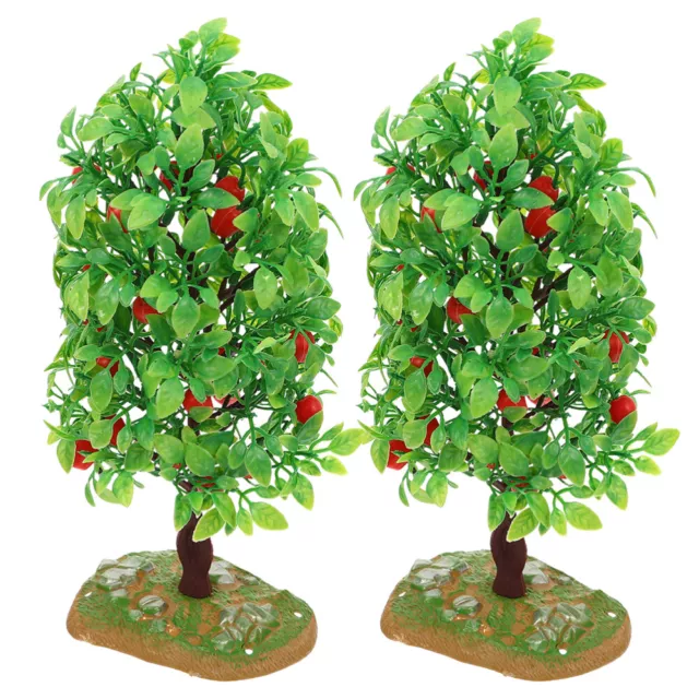 2 Stücke Simulation Obstbaum Dekoration Kunststoff Künstliche Baum Modell