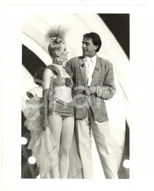 1987 RAI 1 Un disco per l'estate - Carlo MASSARINI Sara CARLSON Foto 20x25 (2)