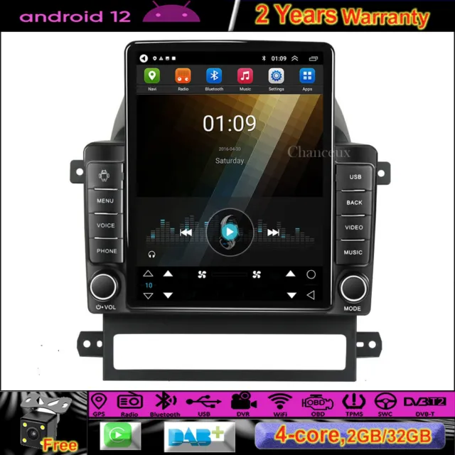 9.7"Android 12 Autoradio GPS SAT Navi BT DAB Carplay For Chevrolet Captiva 08-12