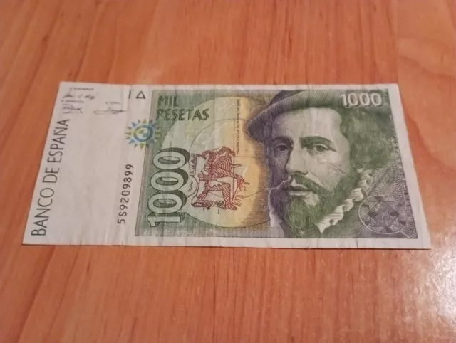 BILLETES-ESPAÑA-1 billete de 1992-1000 pesetas