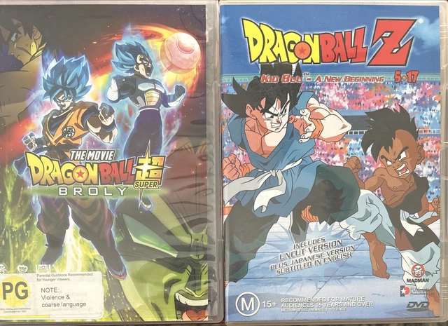 DRAGON BALL DVD Bundle - Broly the Movie & Kid Buu R4&2 VGC MANGA FREE