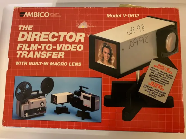 NEW Ambico Model V-0612 The Director Film To Video Transfer