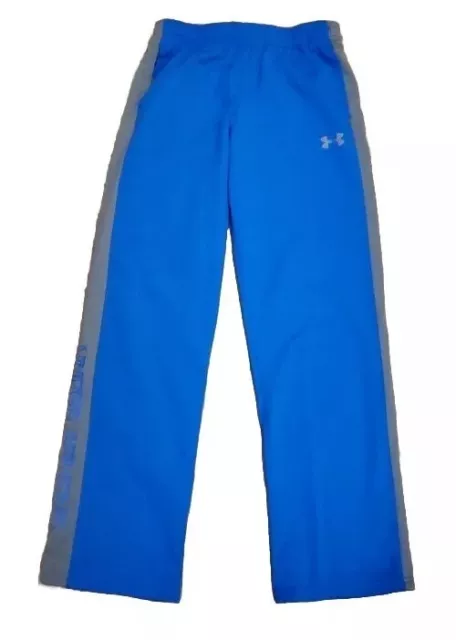 Under Armour Blue Athletic Jogging Pants Boy's Youth Large Loose Fit