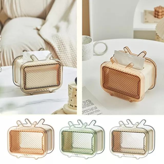 Transparent Paper Holder MultiFunction Napkin Storage Box  Kitchen