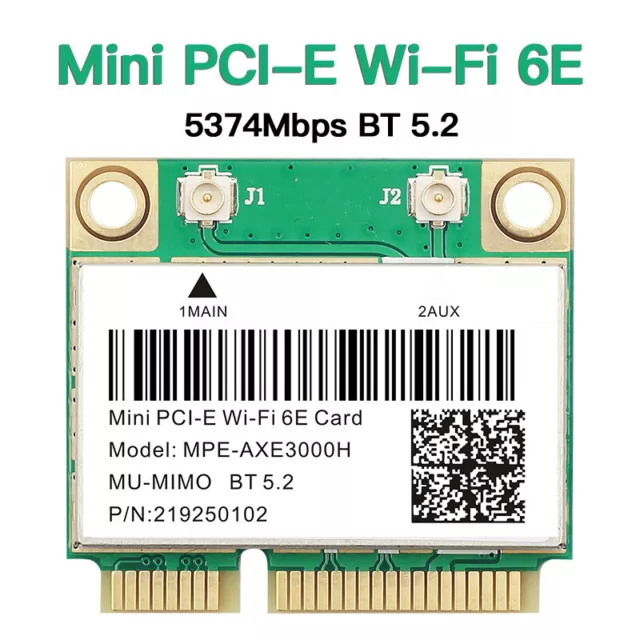 Mini PCI-E WiFi Bluetooth Card wifi 6 wifi 6e Network Adapter for PC Windows