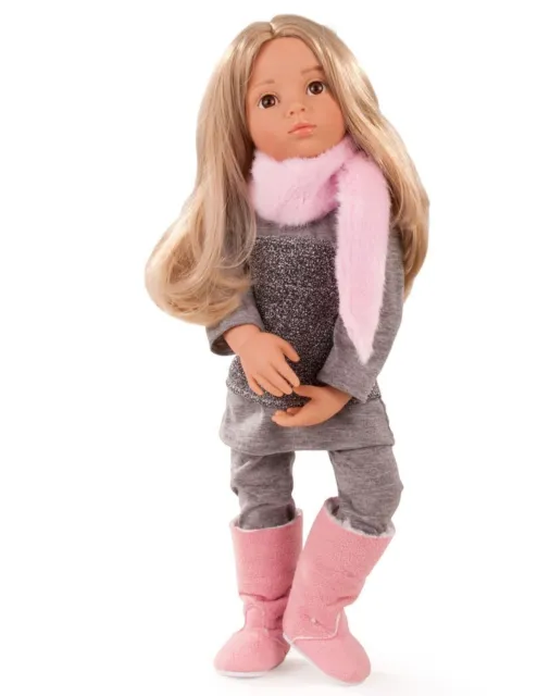 Gotz 1466023 Emily 19.5" Happy Kidz Poseable Vinyl Multi-Jointed Doll with Lo...
