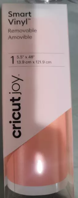 Cricut Joy Smart Vinyl Removable 5.5"x48" Adhesive Decal Roll Petal