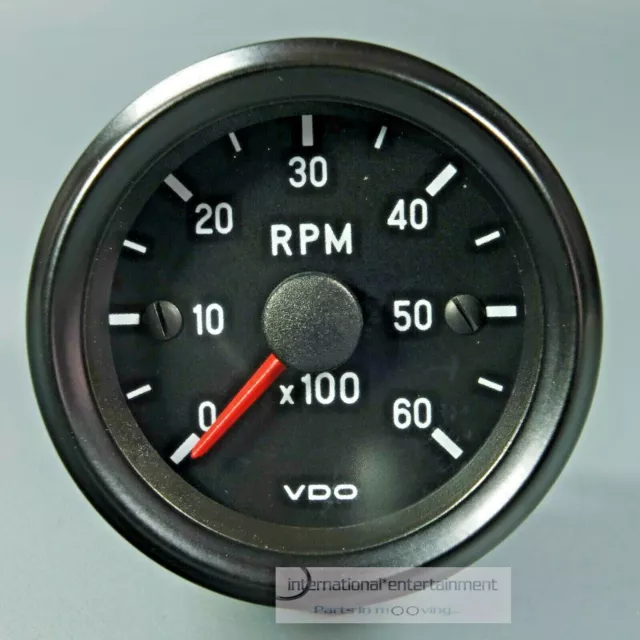 VDO DREHZAHLMESSER   52mm INSTRUMENT 6000 Upm 12V  -  TACHOMETER