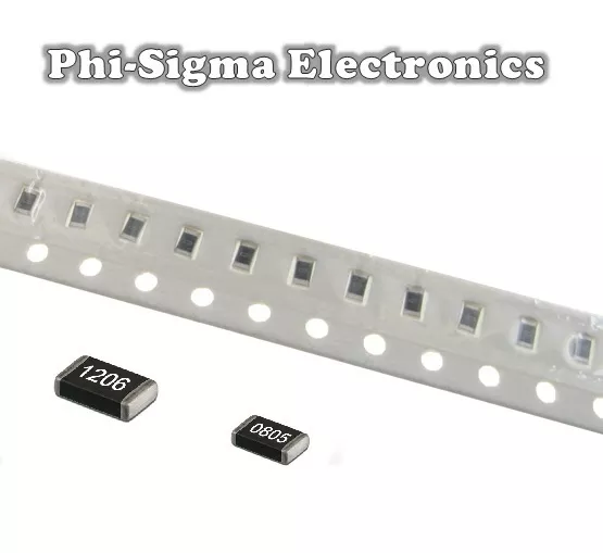 SMD/SMT Chip Resistors (0805 / 1206) - Full Range of Values - Various Pack Sizes