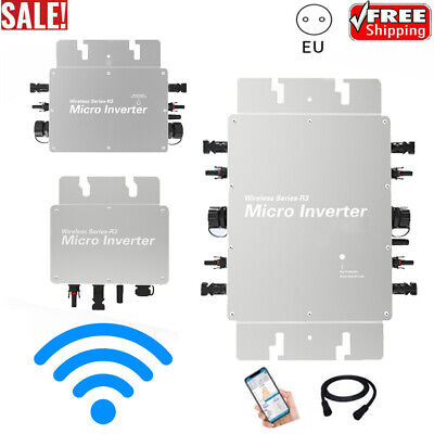 Inversor Solar 300W 600W Grid Tie MPPT Micro Inverter 22-60V APP Control