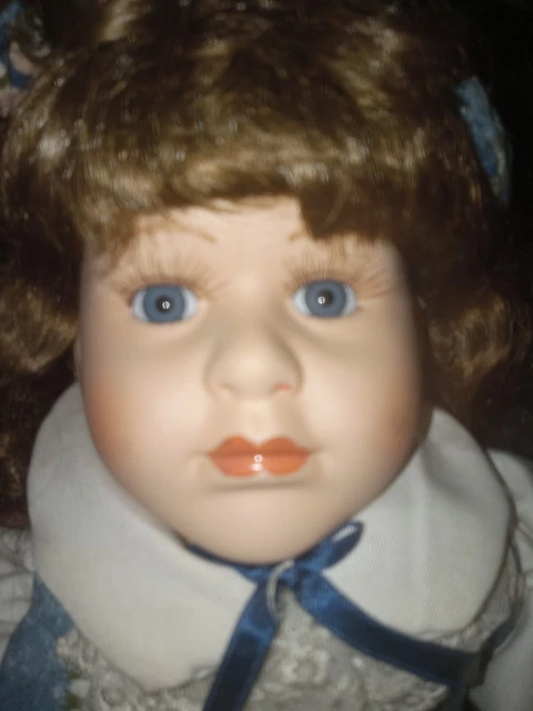 Vintage Heritage Mint The Sitting Pretty Collection Porcelain Doll