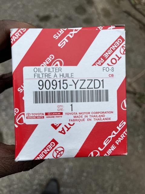 Genuine OEM Toyota Oil Filter – 90915-YZZD3 – Fits Tacoma, Tundra, 4Runner, FJ Cruiser, Sequoia, Land Cruiser