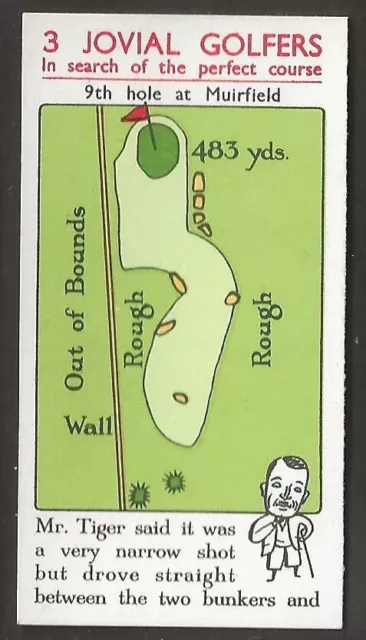 Churchman-3 Jovial Golfers Golf 1934 (Irish Issue)-#09- (Seaside) - Mr Tiger