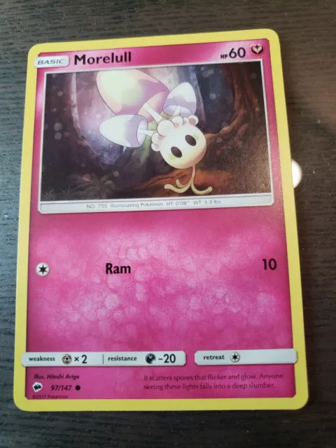 97/147 - Morelull - common - Sun & Moon Burning Shadows Card 2017 Pokemon TCG