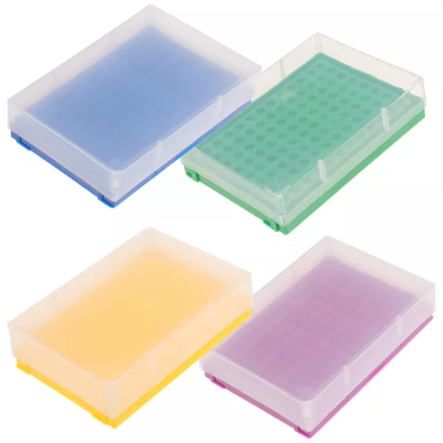 4PCS 0.2ml Centrifuge Tube Box Laboratory Centrifuge Tube Box Tube Storage Rack