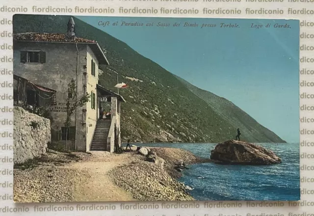 CARTOLINA TORBOLE &amp;CAFFE&amp;#39; Al Paradiso Col Sasso Dei Bimbi&amp;quot; Primo 900 ...