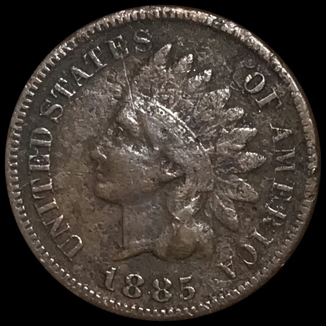 1885 Indian Head Cent Penny ~ With Liberty Showing (IH1-111)