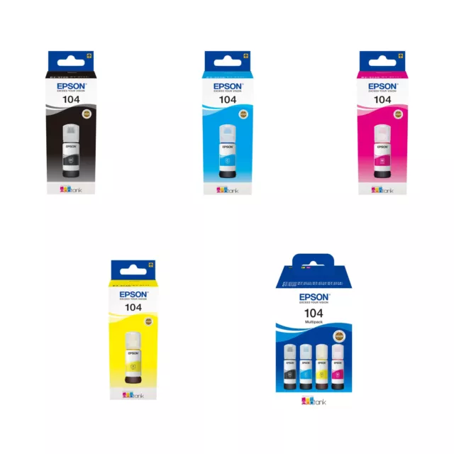 Epson 104 Tinten Patronen Nachfüll Multipack für EcoTank